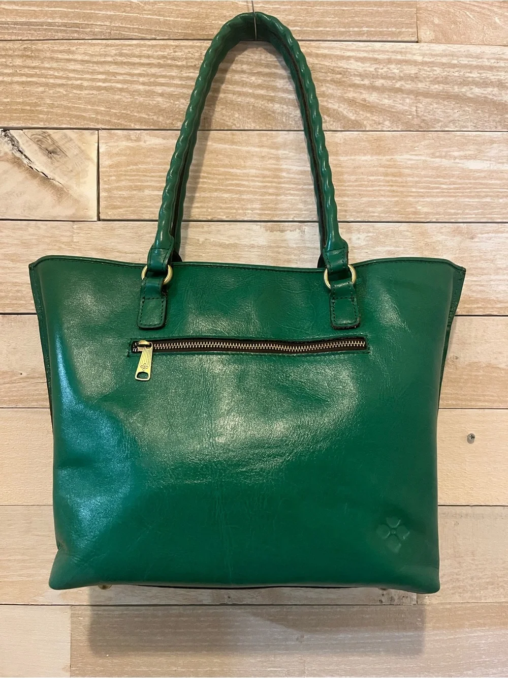 Patricia Nash Adeline leather cutout tooled tote crossbody with wallet